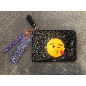 NWT Violet Ray Emoji Clutch Coin Purse